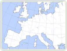 Illustration of a Europe map